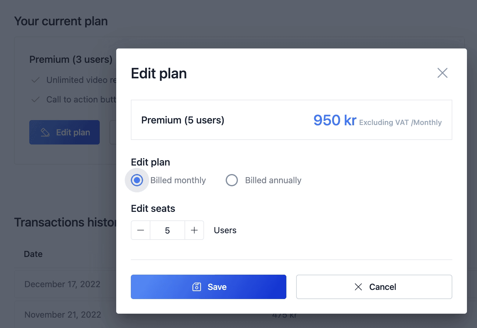 Subscription Options